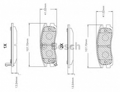 BOSCH f03b150045 -  Комплект тормозных колодок, дисковый тормоз