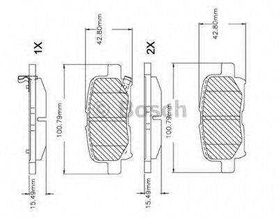BOSCH f03b150085 -  Комплект тормозных колодок, дисковый тормоз