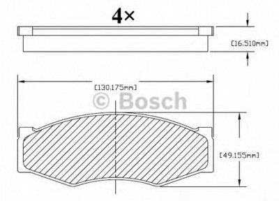 BOSCH f03b150213 -  Комплект тормозных колодок, дисковый тормоз