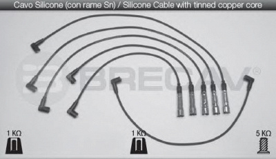 BRECAV 02511 -  Комплект проводов зажигания