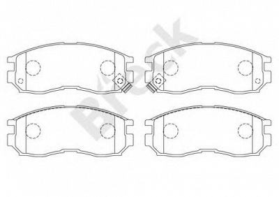 BRECK 216470070110 -  Комплект тормозных колодок, дисковый тормоз