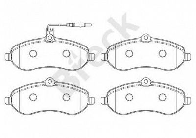 BRECK 245950070100 -  Комплект тормозных колодок, дисковый тормоз