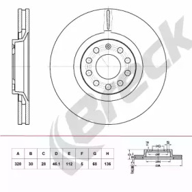 BRECK br390va100 -  Тормозной диск
