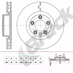 BRECK br427vh100 -  Тормозной диск