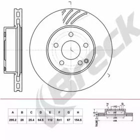 BRECK br429vh100 -  Тормозной диск