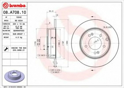BRECO bs6034 -  Тормозной диск