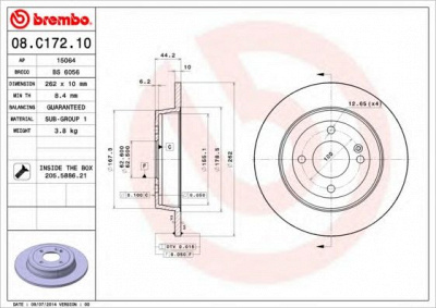 BRECO bs6056 -  Тормозной диск
