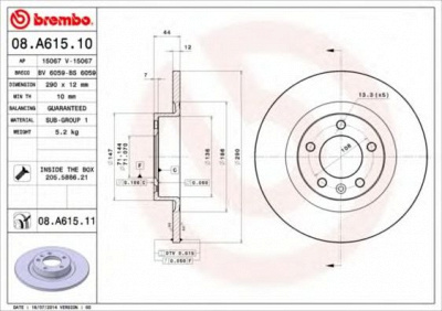 BRECO bs6059 -  Тормозной диск