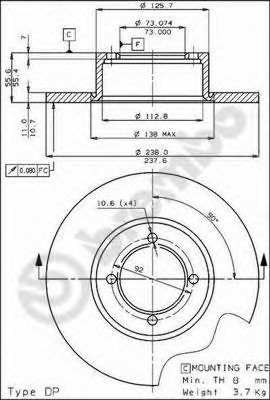 BRECO bs7009 -  Тормозной диск