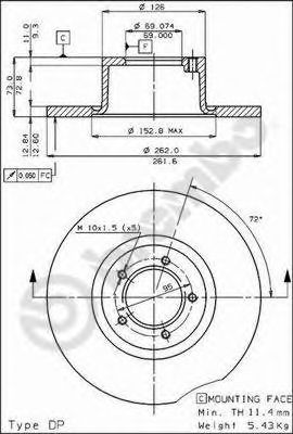 BRECO bs7197 -  Тормозной диск