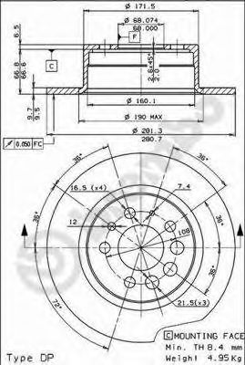 BRECO bs7209 -  Тормозной диск
