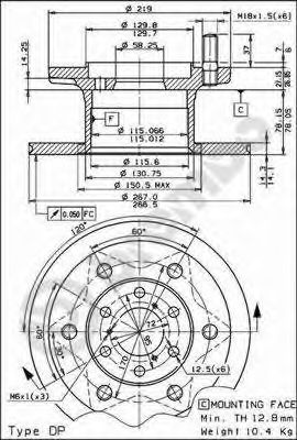 BRECO bs7229 -  Тормозной диск