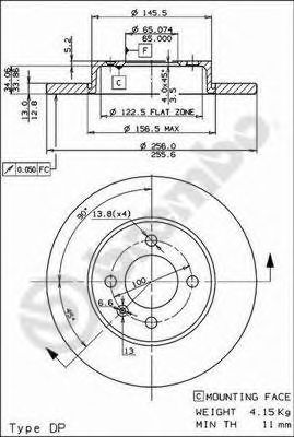 BRECO bs7383 -  Тормозной диск