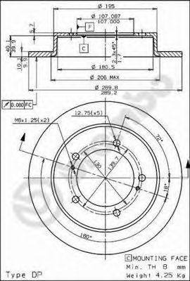 BRECO bs7400 -  Тормозной диск