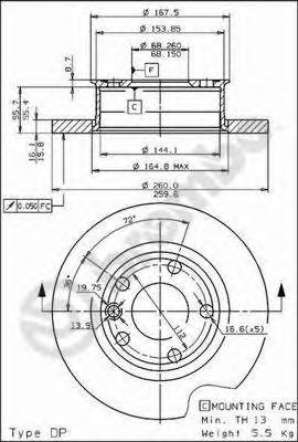BRECO bs7427 -  Тормозной диск