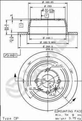 BRECO bs7431 -  Тормозной диск