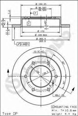 BRECO bs7518 -  Тормозной диск