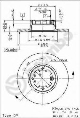 BRECO bs7531 -  Тормозной диск
