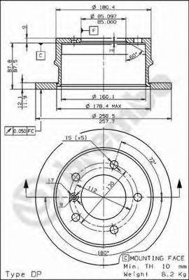 BRECO bs7575 -  Тормозной диск