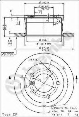 BRECO bs7576 -  Тормозной диск
