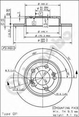 BRECO bs7621 -  Тормозной диск