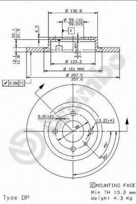 BRECO bs7655 -  Тормозной диск