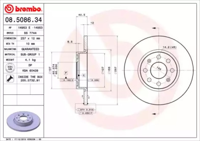 BRECO bs7744 -  Тормозной диск