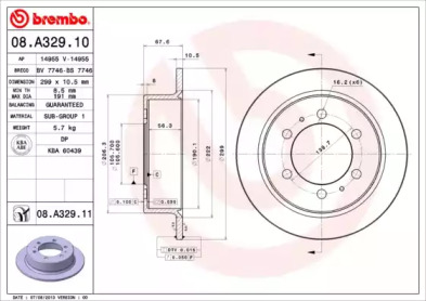 BRECO bs7746 -  Тормозной диск