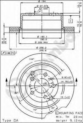 BRECO bs7841 -  Тормозной диск