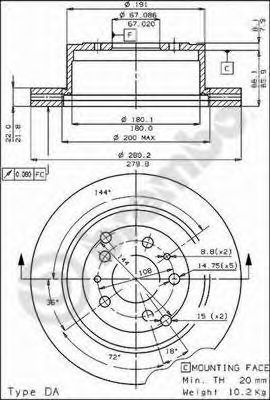 BRECO bs7857 -  Тормозной диск