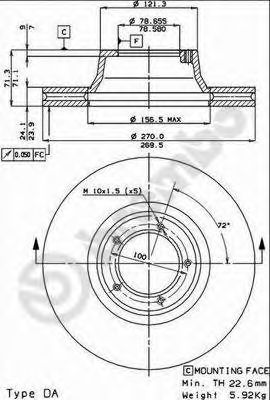 BRECO bs7882 -  Тормозной диск