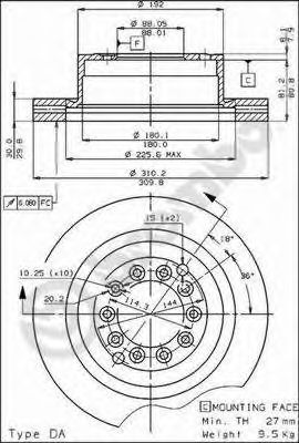 BRECO bs7885 -  Тормозной диск