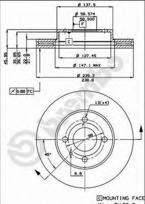 BRECO bs7900 -  Тормозной диск