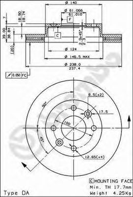 BRECO bs7916 -  Тормозной диск