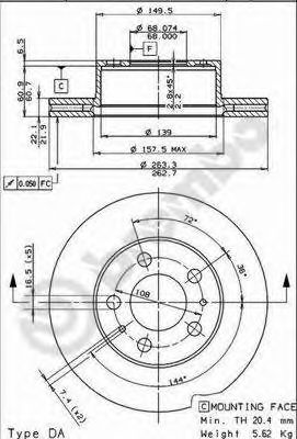 BRECO bs7923 -  Тормозной диск