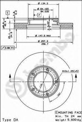 BRECO bs7940 -  Тормозной диск