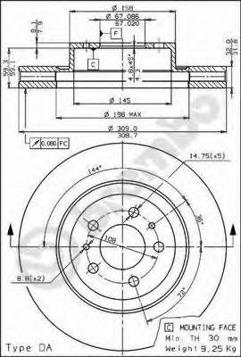 BRECO bs7971 -  Тормозной диск