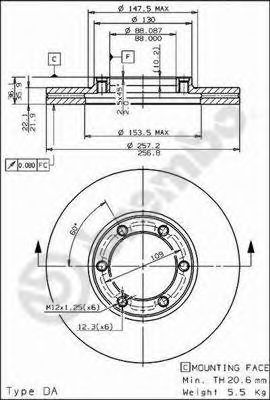 BRECO bs8056 -  Тормозной диск