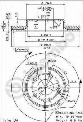 BRECO bs8074 -  Тормозной диск