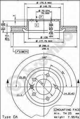 BRECO bs8126 -  Тормозной диск