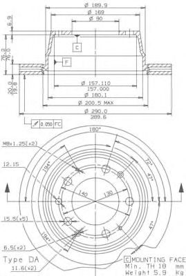 BRECO bs8132 -  Тормозной диск