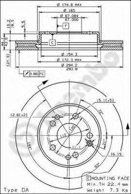 BRECO bs8198 -  Тормозной диск
