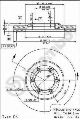 BRECO bs8231 -  Тормозной диск