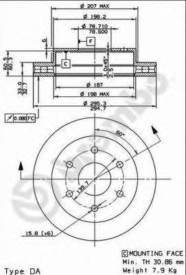 BRECO bs8347 -  Тормозной диск