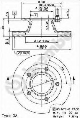 BRECO bs8371 -  Тормозной диск