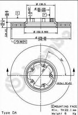 BRECO bs8390 -  Тормозной диск