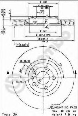 BRECO bs8426 -  Тормозной диск