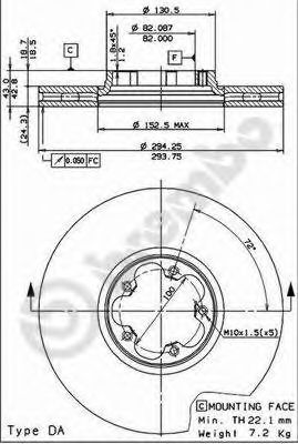 BRECO bs8430 -  Тормозной диск