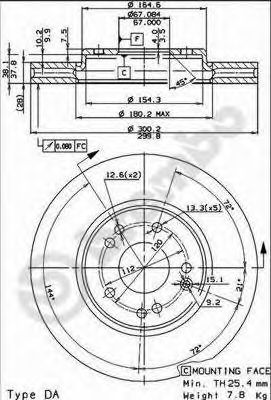 BRECO bs8433 -  Тормозной диск