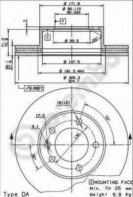 BRECO bs8473 -  Тормозной диск